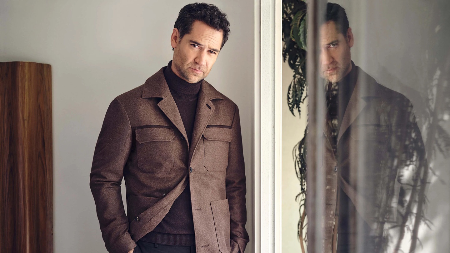 Image of model in Corneliani outfit